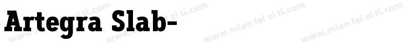 Artegra Slab字体转换